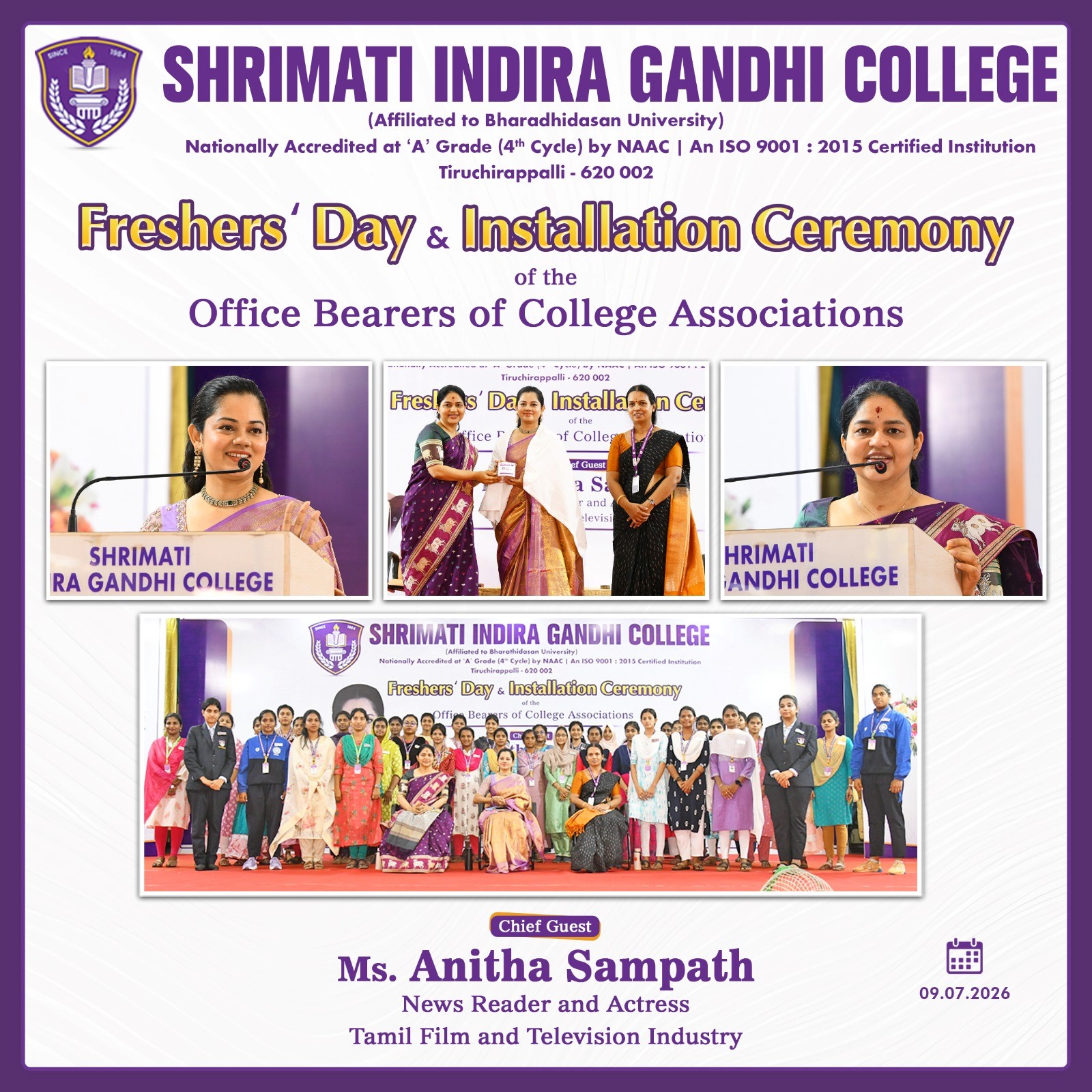 Freshers' Day & Association Installation Ceremony
