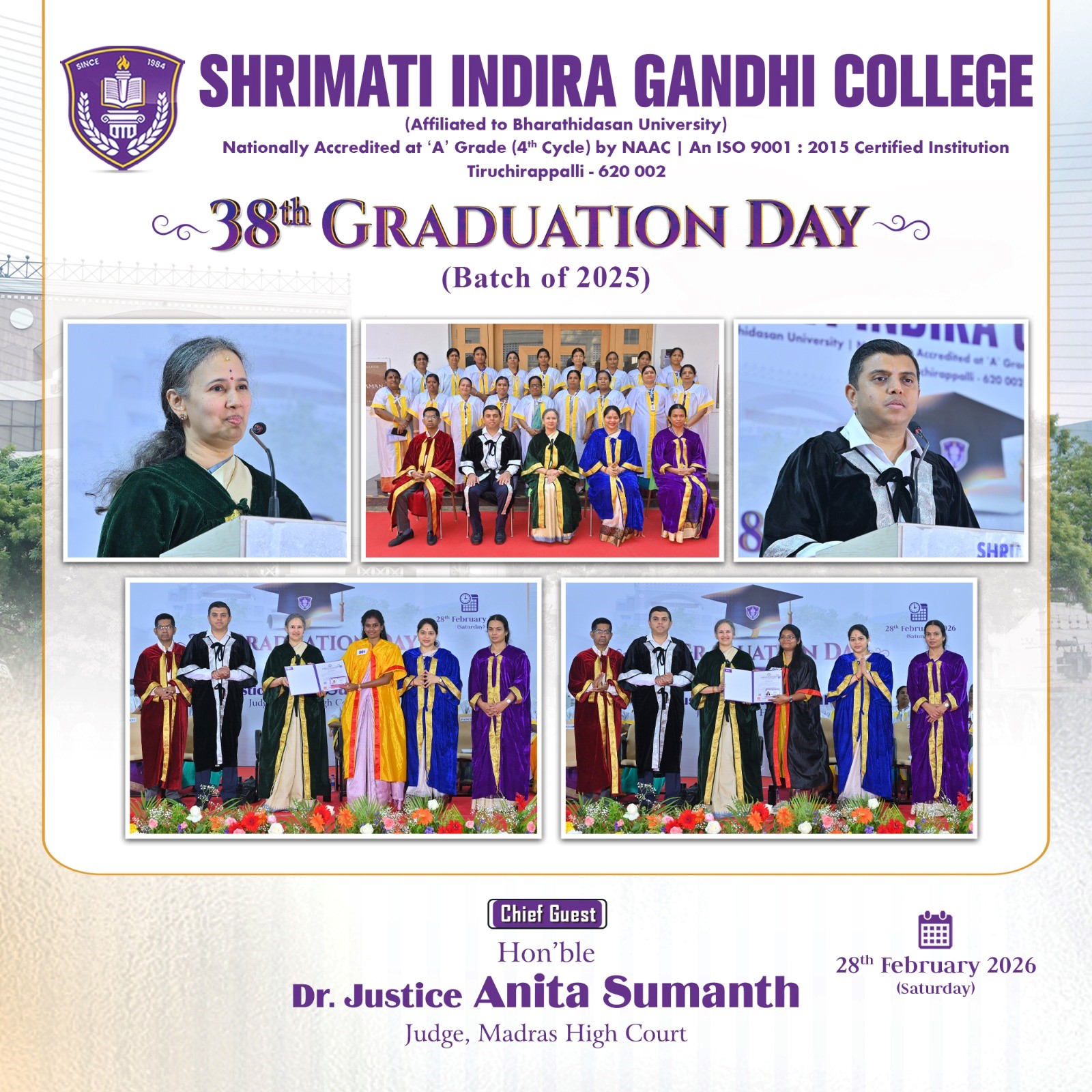 38th Graduation Day Celebrates the Academic Excellence of the Batch of 2025